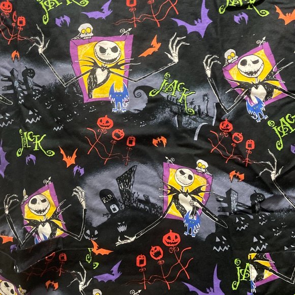 Disney Tim Burton's The nightmare before Christmas Halloween scrub top sz Small - Picture 3 of 5
